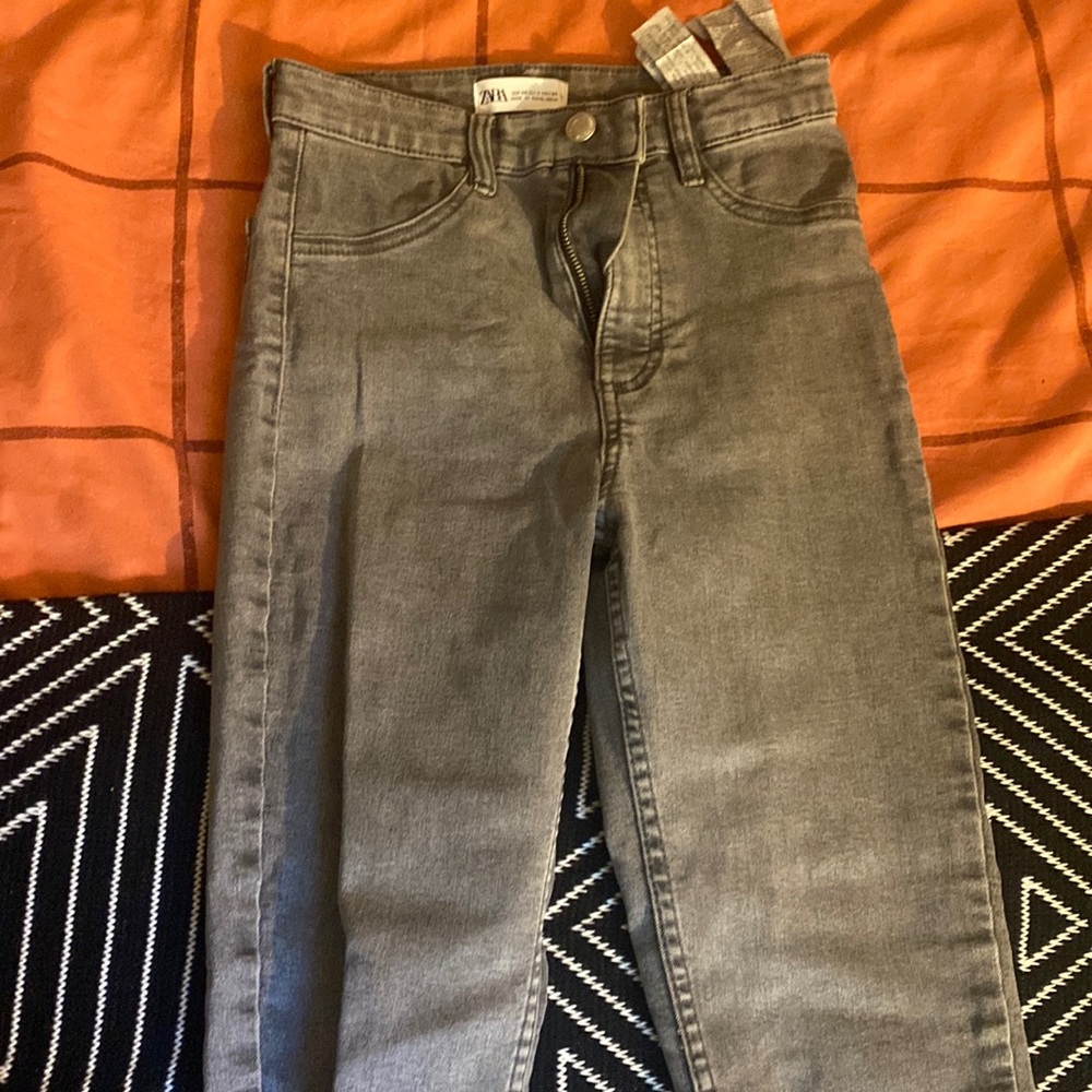 Zara skinny jeans with rips